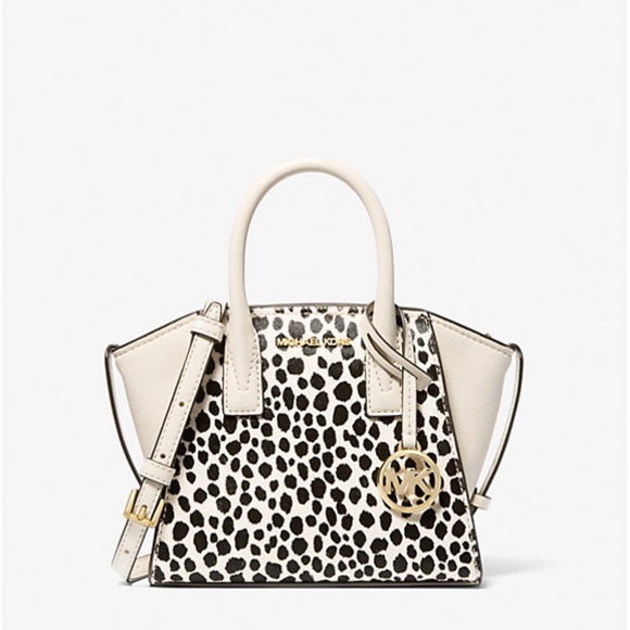 Avril Extra-Small Cheetah Print Calf Hair and Leather Satchel LT CRM MULTI - Picture 1 of 16